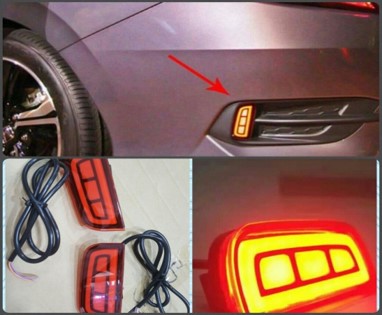 LED Rear Bumper Deflector